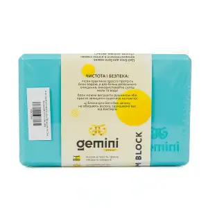 Блок для йоги Gemini Eva Pro 180грам 23х15х7, 5см (Голубой) CYAN GBK-1008 Gemini Sport