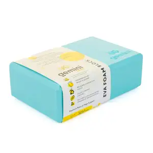 Блок для йоги Gemini Eva Pro 180грам 23х15х7, 5см (Голубой) CYAN GBK-1008 Gemini Sport