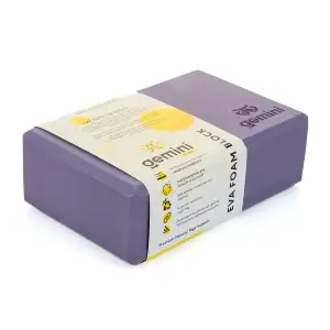 Блок для йоги Gemini Eva Pro 180грам 23х15х7, 5см (Сиренево-Серый) Gray GBK-1009 Gemini Sport