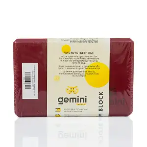 Блок для йоги Gemini Eva Pro 180грам 23х15х7, 5см (Бордовый) Burgundy GBK-1010 Gemini Sport