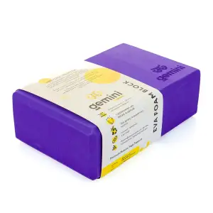 Блок для йоги Gemini Eva Pro 180грам 23х15х7, 5см (Фиолетовый) Purple GBK-1011 Gemini Sport