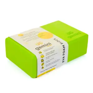 Блок для йоги Gemini Eva Pro 180грам 23х15х7, 5см (Зелёный) Green GBK-1012 Gemini Sport
