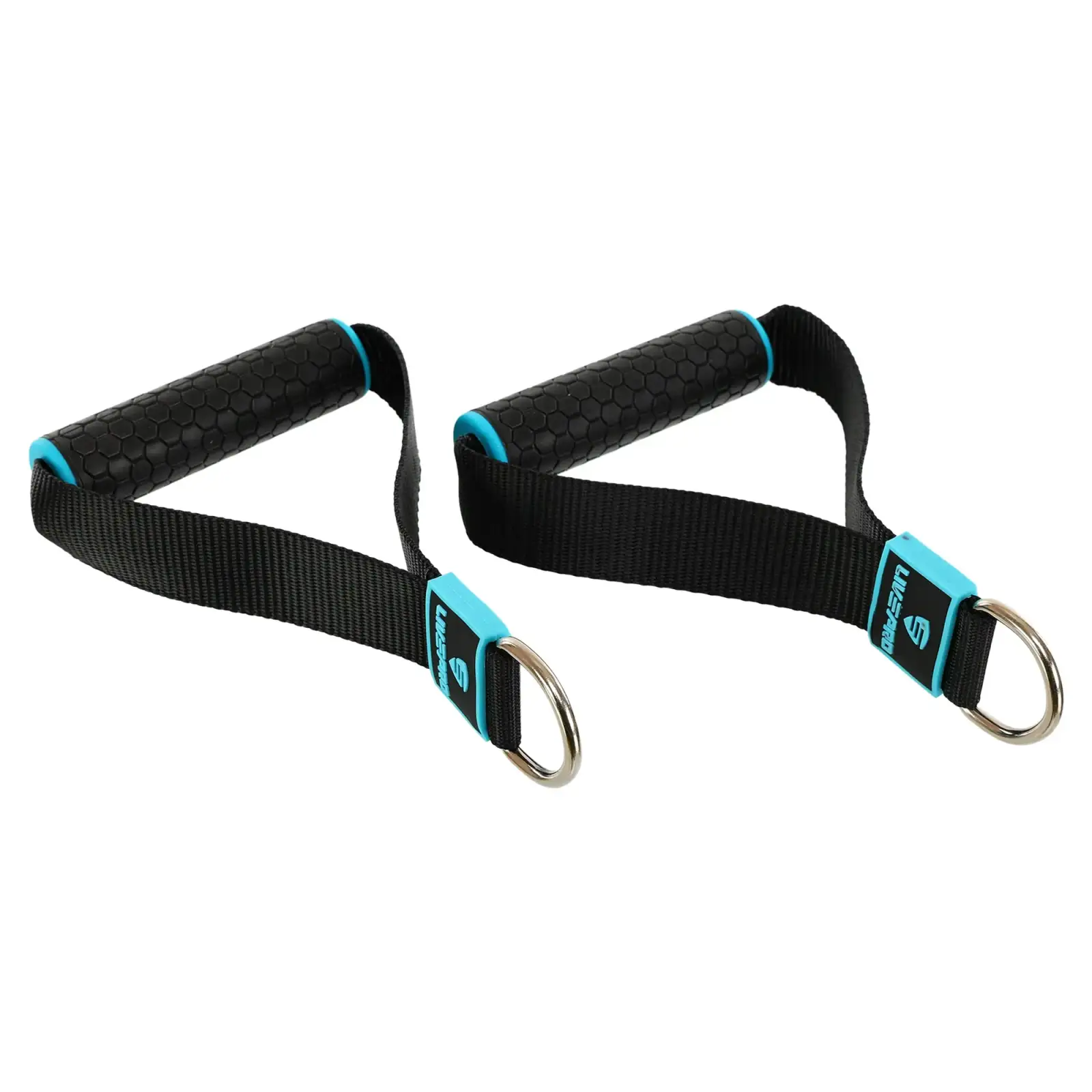 Ручки для эспандеров, резинок и тренажеров STRAP HANDLE PRO LiveUp 2шт черный LP8192J
