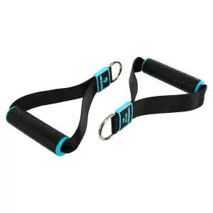 Ручки для эспандеров, резинок и тренажеров STRAP HANDLE PRO LiveUp 2шт черный LP8192J