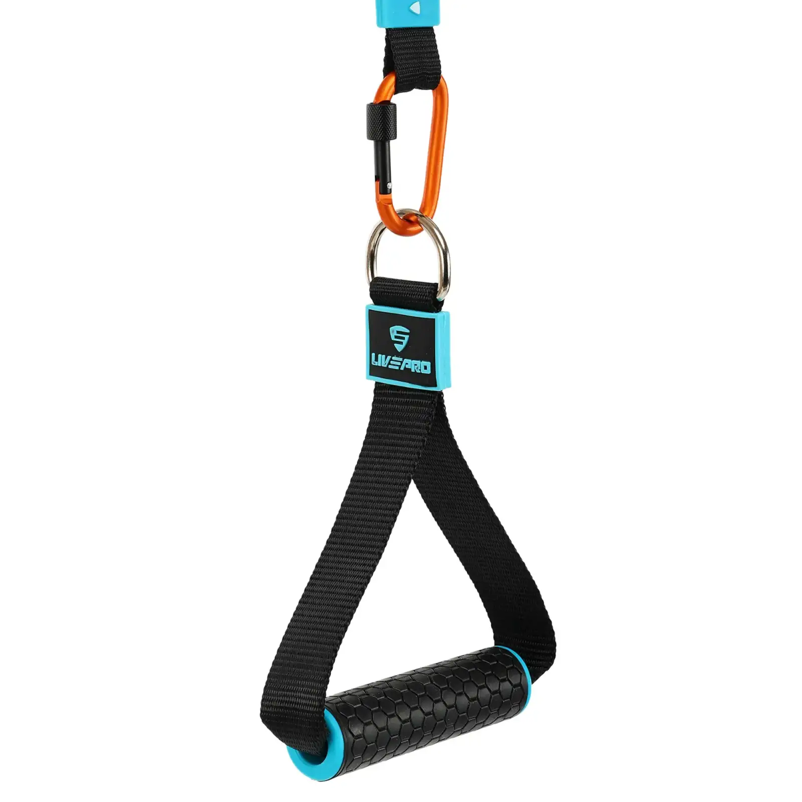 Ручки для эспандеров, резинок и тренажеров STRAP HANDLE PRO LiveUp 2шт черный LP8192J