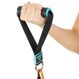 Ручки для эспандеров, резинок и тренажеров STRAP HANDLE PRO LiveUp 2шт черный LP8192J
