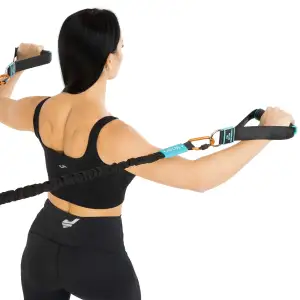 Ручки для эспандеров, резинок и тренажеров STRAP HANDLE PRO LiveUp 2шт черный LP8192J
