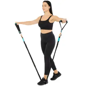 Ручки для эспандеров, резинок и тренажеров STRAP HANDLE PRO LiveUp 2шт черный LP8192J