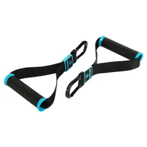Ручки с карабинами для эспандеров, резинок и тренажеров FIT HOOK HANDLES LiveUp 2шт черный LP8706