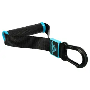 Ручки з карабінами для еспандерів, резинок та тренажерів FIT HOOK HANDLES LiveUp 2шт чорний LP8706
