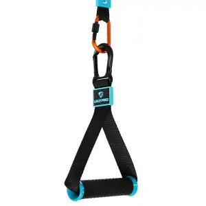 Ручки з карабінами для еспандерів, резинок та тренажерів FIT HOOK HANDLES LiveUp 2шт чорний LP8706