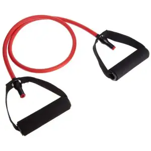 Еспандер трубчастий з ручками та фіксатором дверей Gemini GI-2659-R Довжина 120см навантаження 13.7кг Червоний PRC