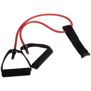 Еспандер трубчастий з ручками та фіксатором дверей Gemini GI-2659-R Довжина 120см навантаження 13.7кг Червоний PRC