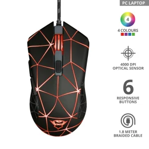 Миша GXT133 LOCX MOUSE BLACK, 22988_TRUST UA