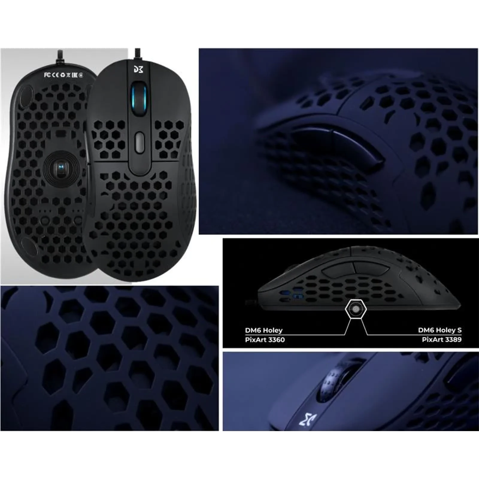 Мышь игровая Dream Machines DM6 HOLEY USB Black, DM6_HOLEY UA