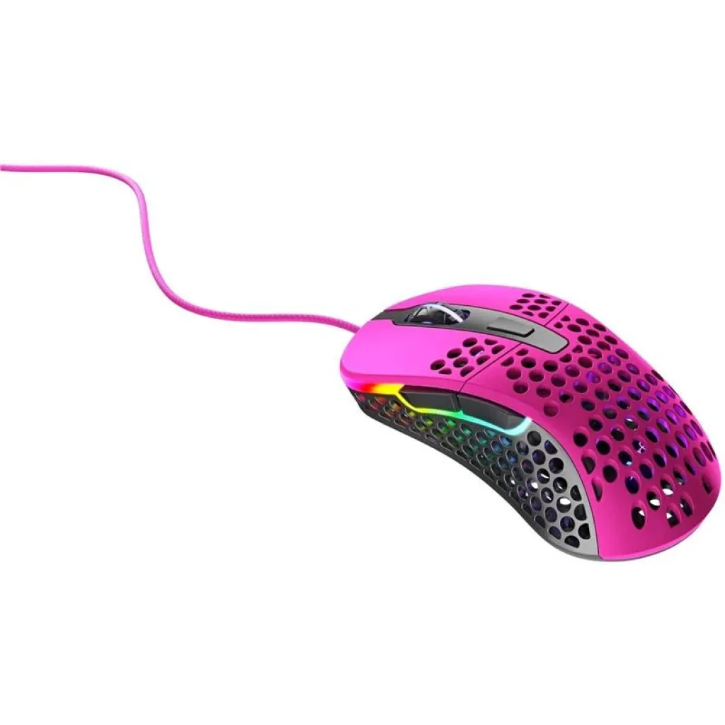 Миша Xtrfy M4, USB-A, RGB, рожевий, XG-M4-RGB-PINK