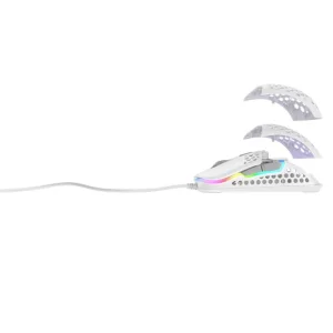 Миша Xtrfy M42, USB-A, RGB, білий, XG-M42-RGB-WHITE UA