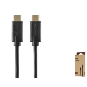 Кабель USB-С > USB-C заряджання/синхронізації Hama 1,5м, чорний (00086409) UA