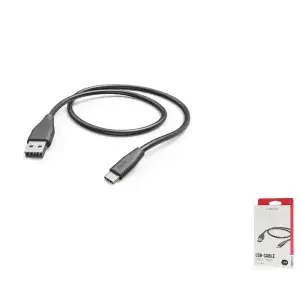 Кабель USB-A > USB-C заряджання/синхронізації Hama 1,5м, чорний (00201595) UA