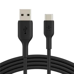 Кабель USB-A > USB-C заряджання/синхронізації Belkin 1м, 15Вт, Type-C, PVC, чорний (CAB001BT1MBK) UA