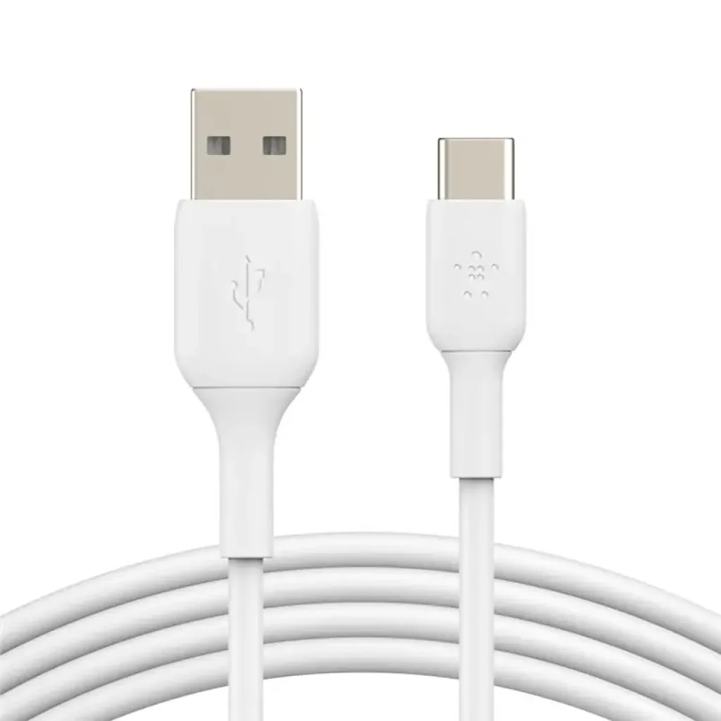 Кабель USB-A > USB-C заряджання/синхронізації Belkin 1м, 15Вт, Type-C, PVC, білий (CAB001BT1MWH) UA