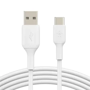 Кабель USB-A > USB-C заряджання/синхронізації Belkin 2м, 15Вт, Type-C, PVC, білий (CAB001BT2MWH) UA