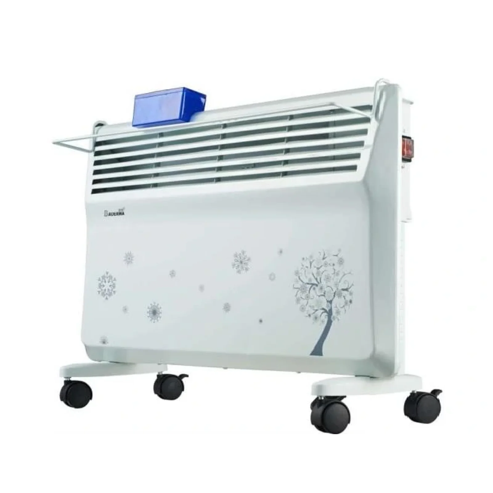 Конвектор электрический Ardesto CHB-2000MWPD 2000 Вт, 20 м2, открытый нагрев. элемент, IP20, мех. упр-ние, сушка, белый с узором UA