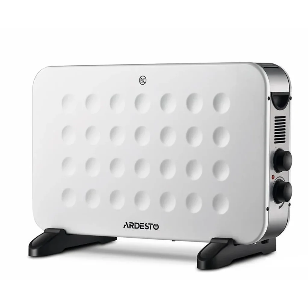 Конвектор електричний Ardesto CHH-2000MWC 2000 Вт, 20 м2, відкритий нагрів. елемент, IP20, мех. упр-ня, білий з візерунком UA