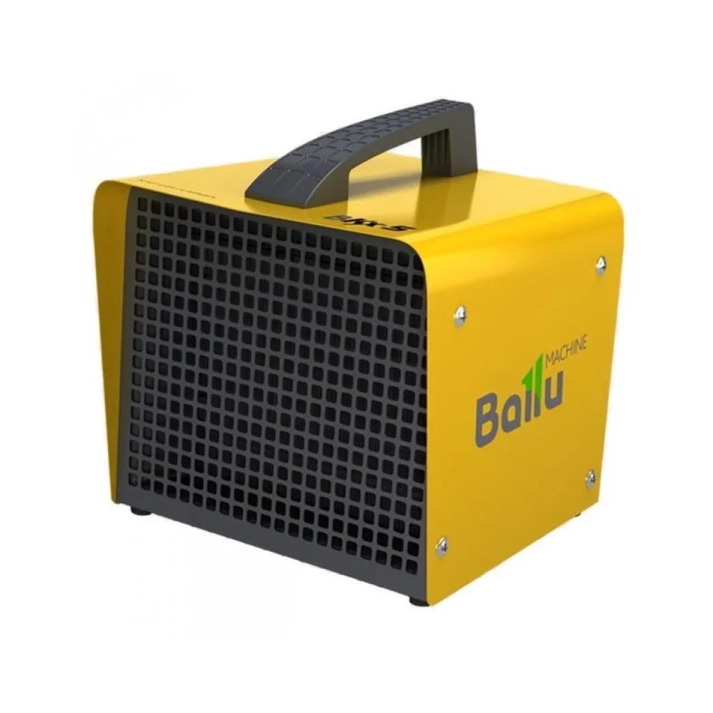 Обогреватель тепловая пушка Ballu BKX-5, 3000Вт, 35 м2, 250 м3/ч, металлокерам. нагрев. элемент, мех. упр-ние, IP24, жёлтый UA