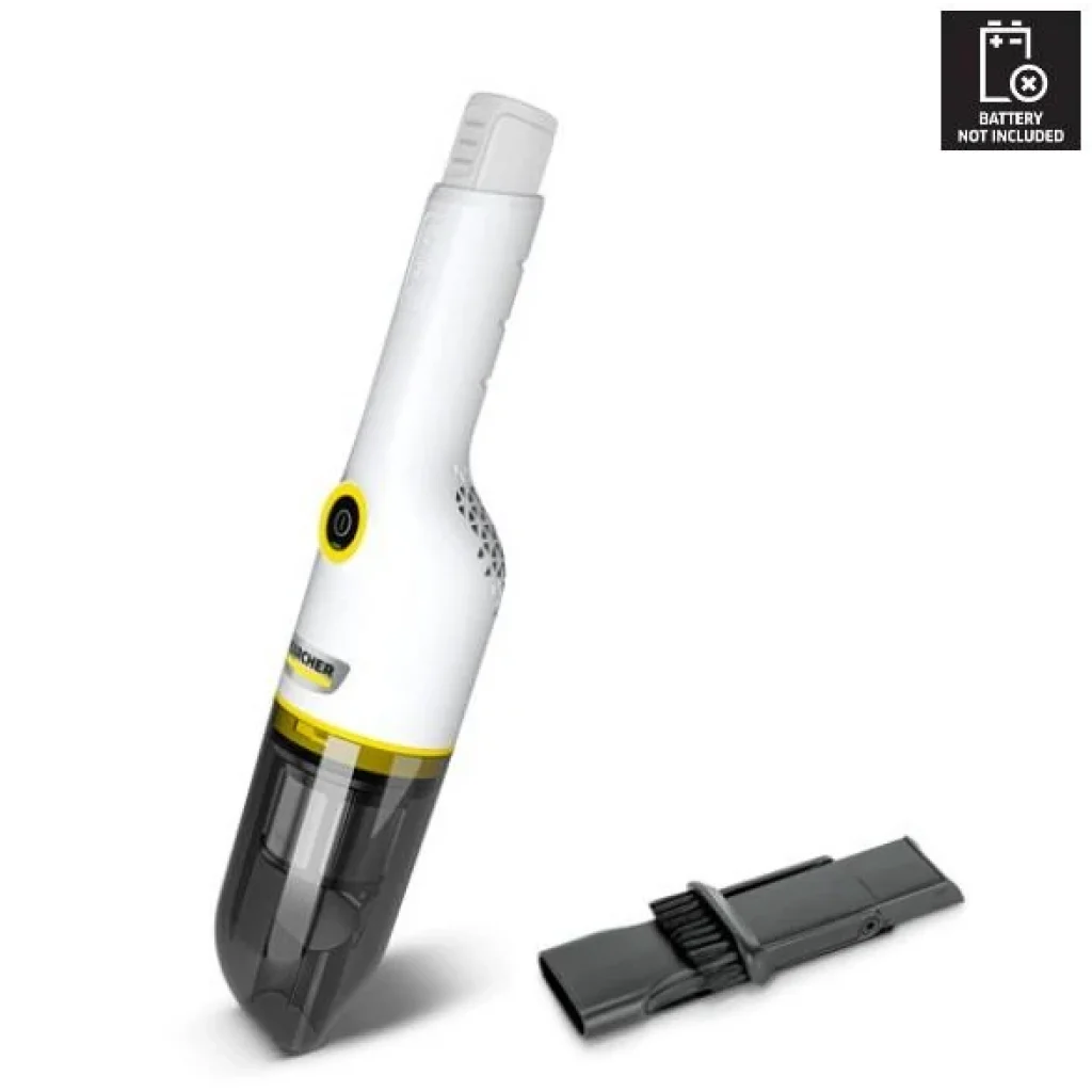 Пилосос Karcher автомобільний CVH 2-4 , 70Вт, конт пил -0.15л, автон. робота до 10хв, вага-0.6кг, НЕРА, турборежим, білий, 1.198-450.0 UA