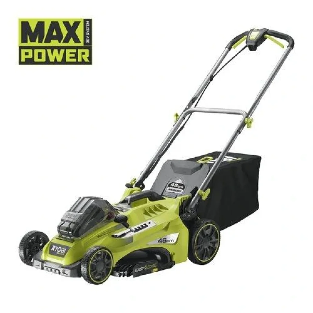 Газонокосилка Ryobi RLM36X46H50PG, MAX POWER 36В, АКБ 1х5.0Ач, дека 46см, высота 20-70мм, с функцией Power-Assist, травосбор 45л., 5133005484 UA