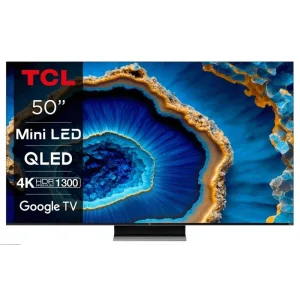 Телевізор 50" TCL MiniLED 4K 144Hz Smart Google TV Titan ONKYO sound, 50MQLED80 UA