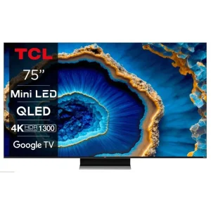 Телевизор 75" TCL MiniLED 4K 144Hz Smart Google TV Titan ONKYO sound, 75MQLED80 UA