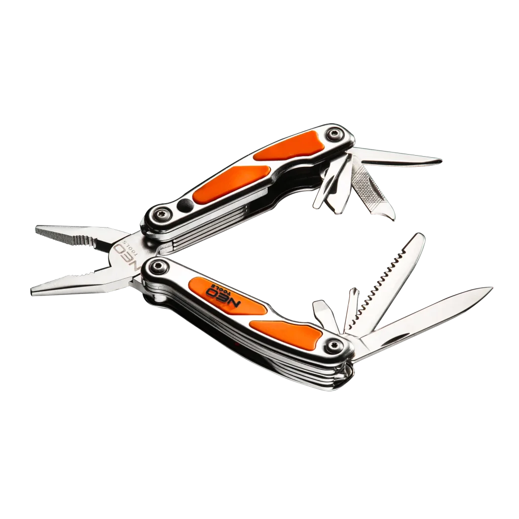 Мультитул Neo Tools, міні, 10 елементів, з LED (01-027) UA