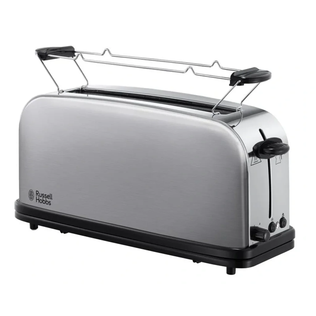 Тостер Russell Hobbs Oxford , 1000Вт, метал, довгі слоти, сріблястий, 21396-56 UA