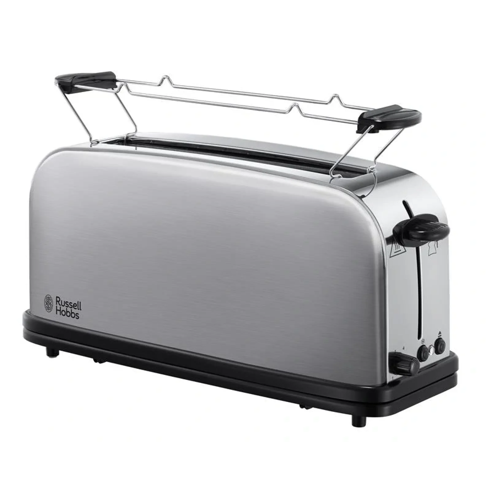 Тостер Russell Hobbs Oxford , 1000Вт, метал, довгі слоти, сріблястий, 21396-56 UA