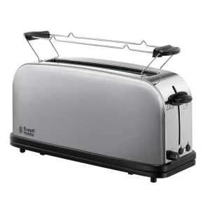 Тостер Russell Hobbs Oxford , 1000Вт, метал, довгі слоти, сріблястий, 21396-56 UA