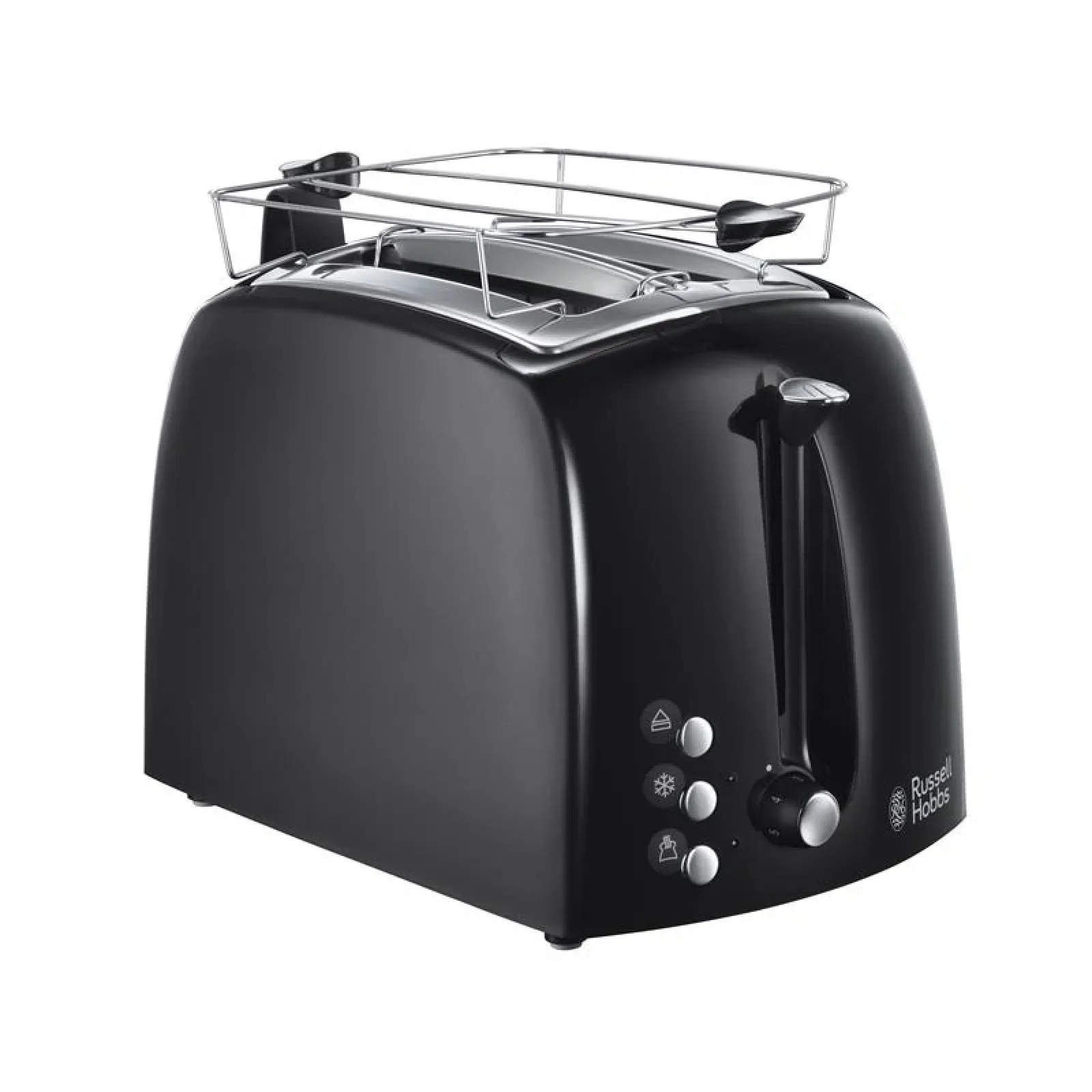 Тостер Russell Hobbs Textures, 850Вт, пластик, чорний, 22601-56 UA