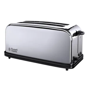 Тостер Russell Hobbs Chester, 1600Вт, метал, довгі слоти на 4 тости, сріблястий, 23520-56 UA