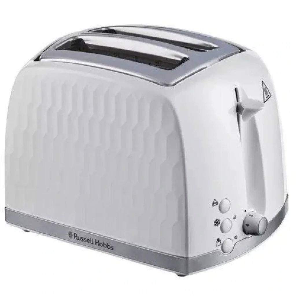 Тостер Russell Hobbs Honeycomb, 850Вт, пластик, широкі слоти, білий, 26060-56 UA