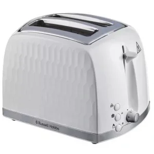 Тостер Russell Hobbs Honeycomb, 850Вт, пластик, широкі слоти, білий, 26060-56 UA
