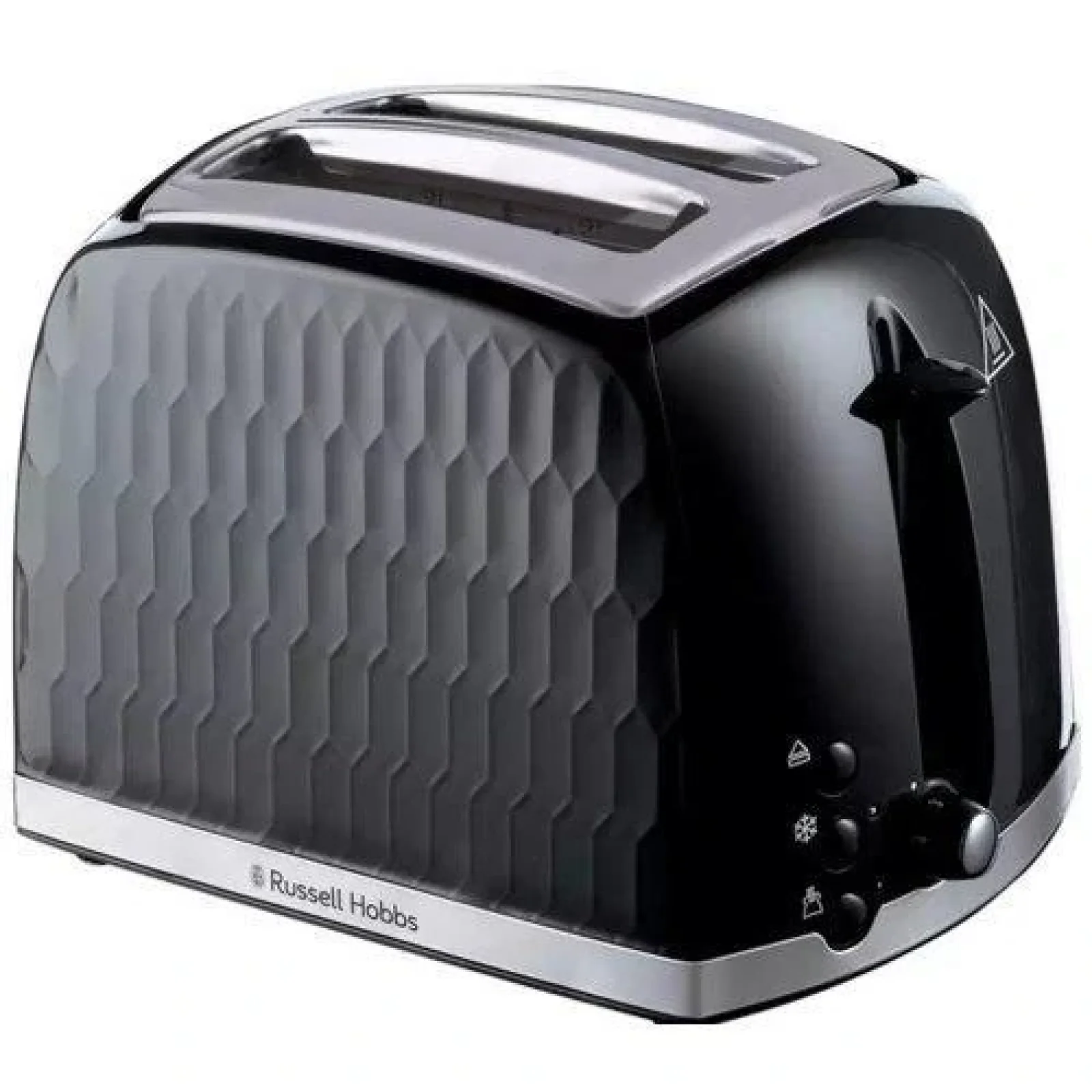 Тостер Russell Hobbs Honeycomb, 850Вт, пластик, широкие слоты, чёрный, 26061-56 UA