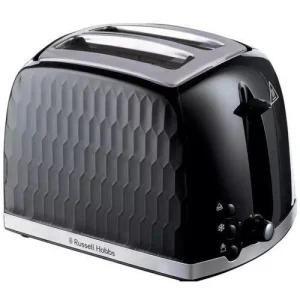 Тостер Russell Hobbs Honeycomb, 850Вт, пластик, широкі слоти, чорний, 26061-56 UA