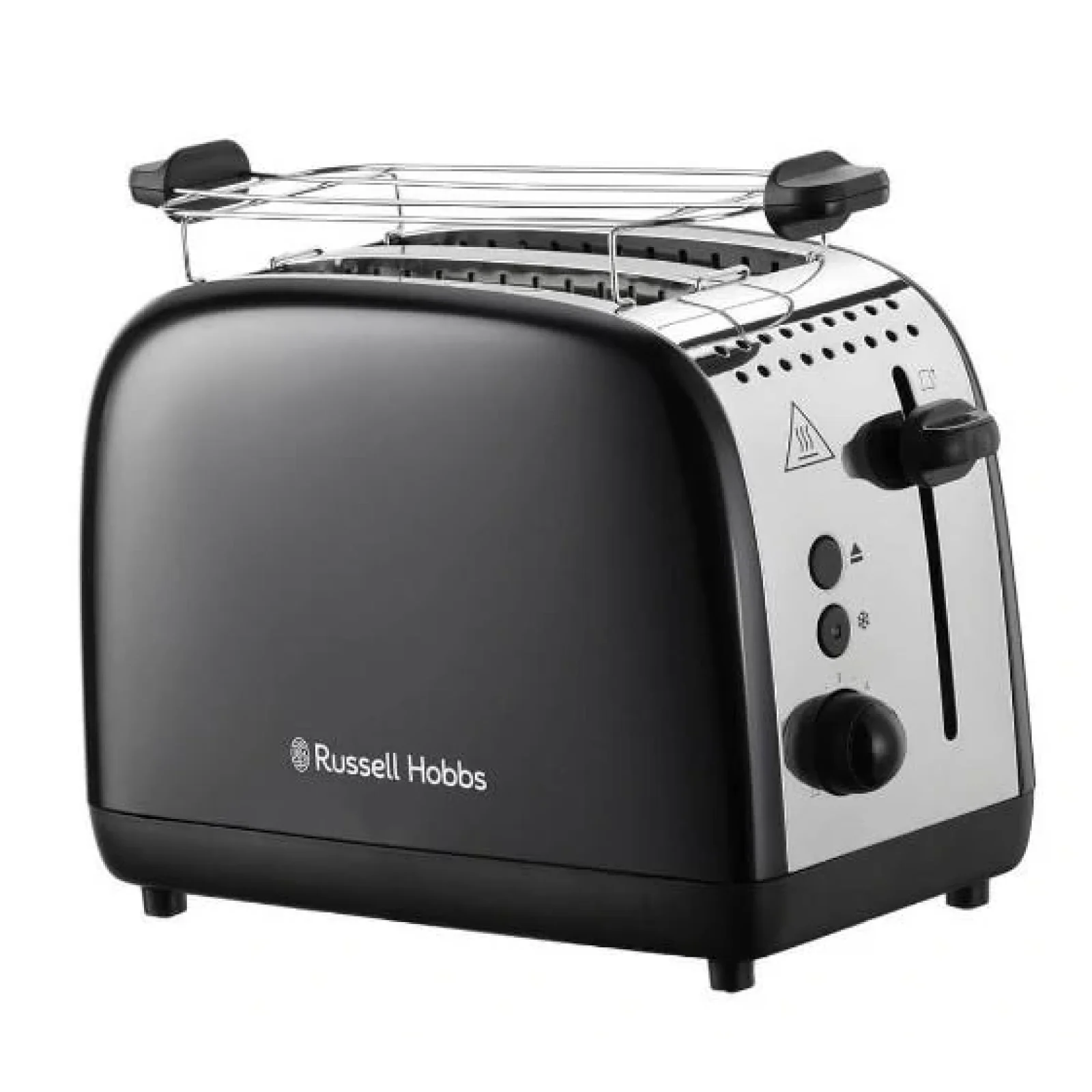 Тостер Russell Hobbs Colours Plus, 1600Вт, нержав., підігрів,разморозка, чорний, 26550-56 UA