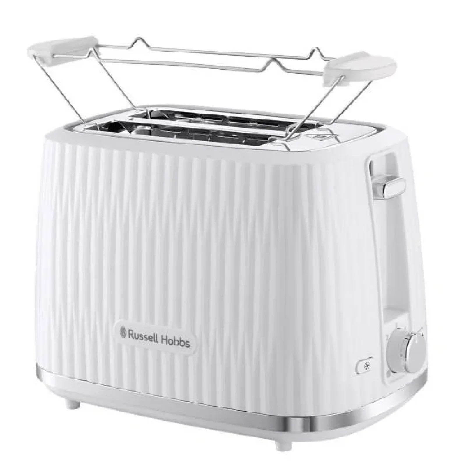 Тостер Russell Hobbs Eden 800Вт, пластик, підігрів,разморозка, білий, 27370-56 UA