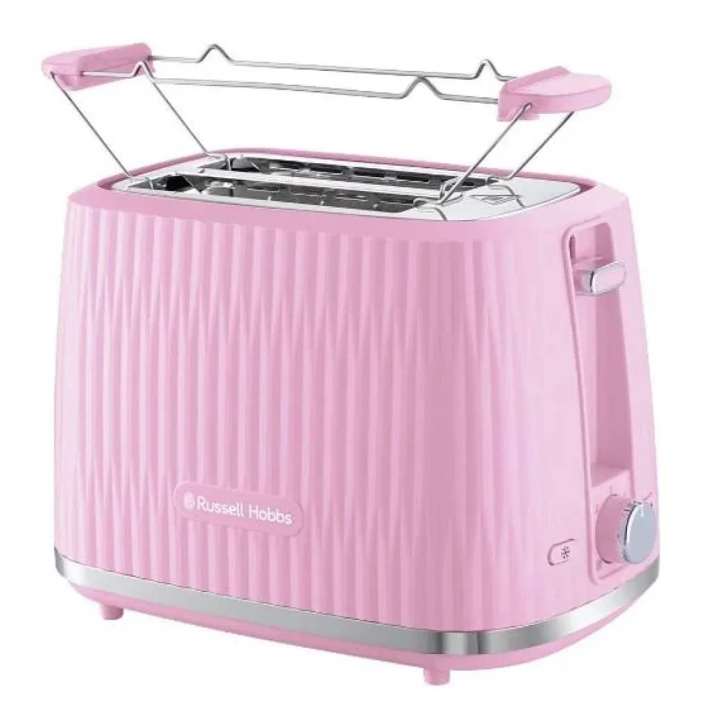 Тостер Russell Hobbs Eden 800Вт, пластик, підігрів,разморозка, малиновий, 27372-56 UA