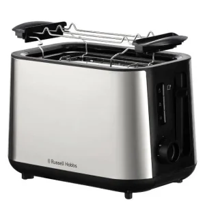 Тостер Russell Hobbs Heaton, нержав., підігрів,разморозка, чорний+нерж, 27390-56 UA