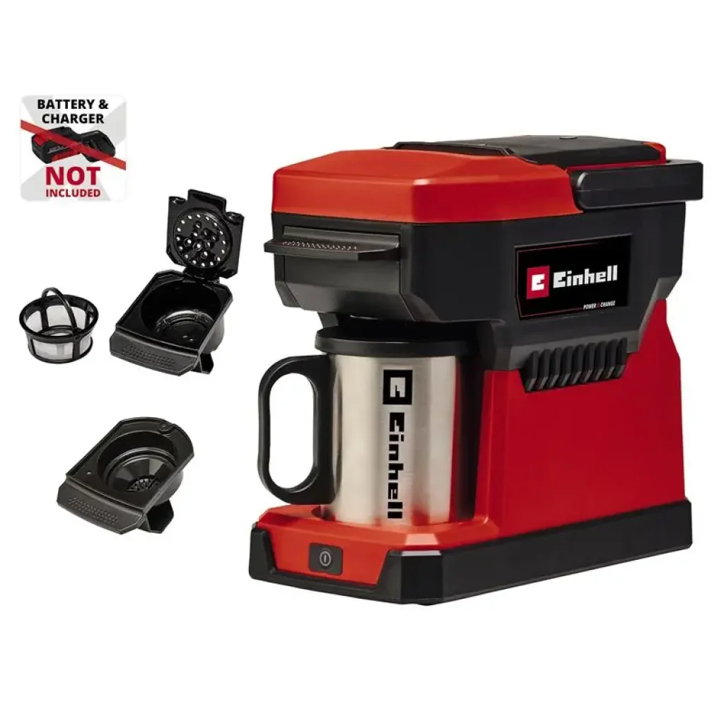 Кавомашина акумуляторна Einhell TE-CF 18 Li - Solo PXC 18В 240мл 80°С 1.2кг без АКБ та ЗП (4609990) UA