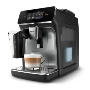 Кавомашина Philips Series 2300 LatteGo, 1.8л, зерно+мелена, автомат.капуч, дисплей, авторецептів -4, чорний (EP2339/40) UA