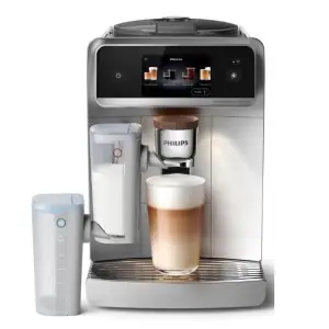 Кавомашина Philips Series 8000 Cafe Aromis, 1.9л, зерно+мелена, автомат.капуч, дисплей, авторецептів -54, срібни (EP8757/20) UA